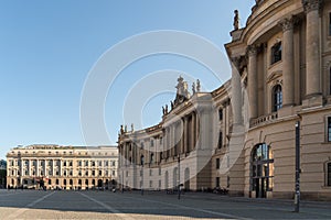 Humboldt University exterior, Bebelplatz, Berlin, Germany