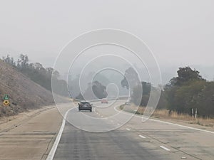 Hume Motorway, roadtrip during bushfires January 2020