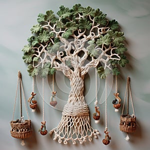 Humid Tree: Children\'s Macrame Made From Natural Materials