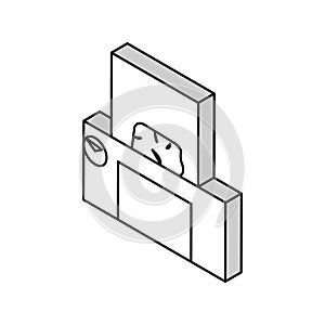 humidification system meat isometric icon vector illustration