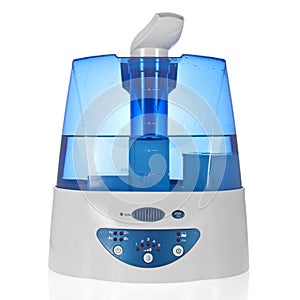 Humidifier with ionic air purifier isolated