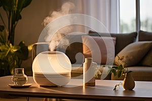 humidifier steamer in living room