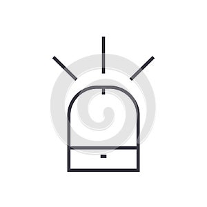Humidifier vector line icon, sign, illustration on background, editable strokes