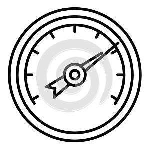 Humidity barometer icon, outline style