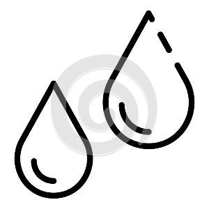 Humidity control icon, outline style