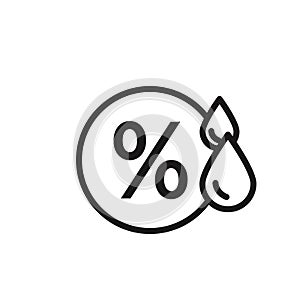 Humidity icon. Vector