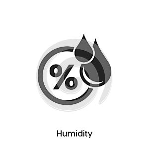 Humidity icon vector. humidity icon vector symbol illustration. Modern simple vector icon for your design.