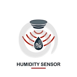 Humidity Sensor icon from sensors icons collection. Creative two colors design symbol humidity sensor icon. Web design