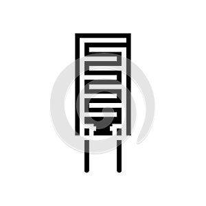 humidity sensor module glyph icon vector illustration photo