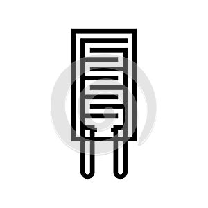 humidity sensor module line icon vector illustration photo