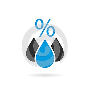 Humidity vector icon