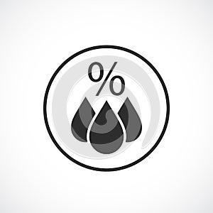 Humidity vector icon