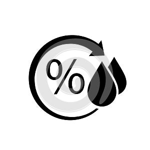 Humidity vector symbol