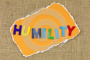 Humility humble respect meditation peace quiet personality