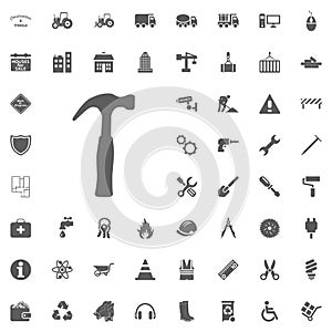 Hummer icon. Construction and Tools vector icons set