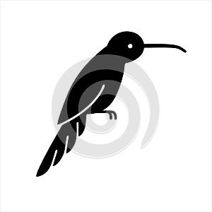 Humming bird icon isolated on white background from animals collection.