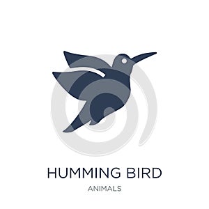 Humming bird icon. Trendy flat vector Humming bird icon on white