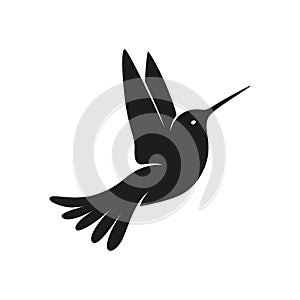 Humming bird silhouette