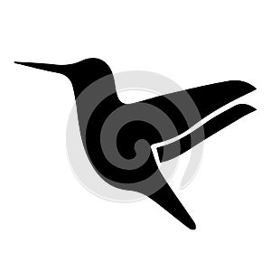 Hummingbird vector icon. Bird symbol. Vector EPS 10