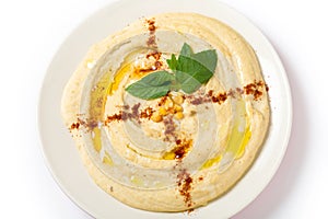 Hummus from above