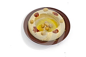 Hummus, an Arab/Mediterranean chickpea-tahina