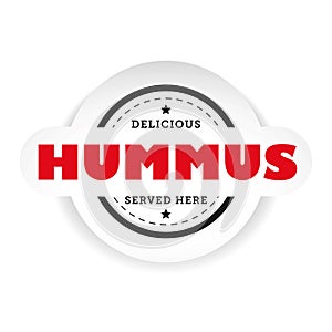 Hummus vintage stamp sign