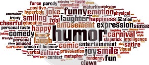 Humor word cloud