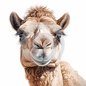Humorous Caricature Of A Camel In Artgerm Style photo