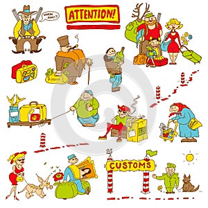 Humorous characters tested at customs