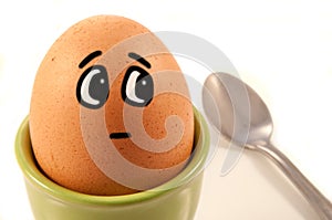 Humorous egg character
