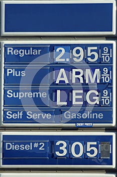 Humorous Gas Sign