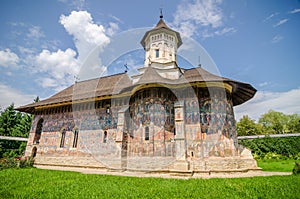 Humorului Orthodox Monastery in Moldavia region of Romania photo