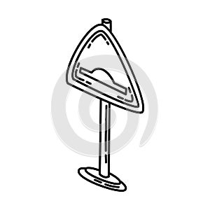 Hump Icon. Doodle Hand Drawn or Outline Icon Style