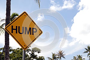 Hump road sign photo