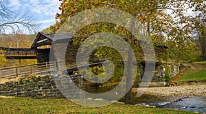 Side View of Humpback Covered Bridge photo