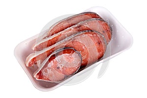 Humpback salmon in package