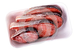 Humpback salmon in package