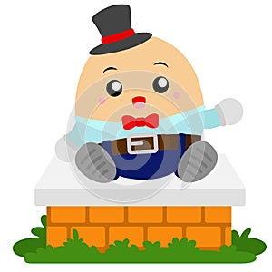 Humpty Dumpty clipart vector