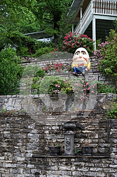 Humpty Dumpty on a wall - vertical