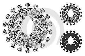 Humpy Bug Virus Icon Mosaic