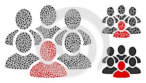 Humpy People Crowd Icon Collage