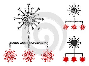 Humpy Virus Replication Icon Collage