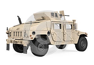 Humvee High Mobility Multipurpose Wheeled Vehicle Isolated