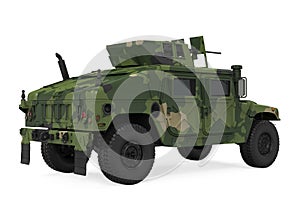 Humvee High Mobility Multipurpose Wheeled Vehicle Isolated