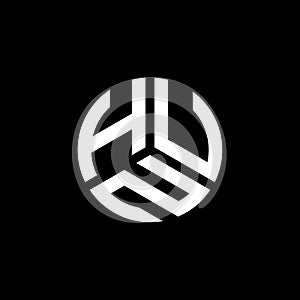 HUN letter logo design on white background. HUN creative initials letter logo concept. HUN letter design photo