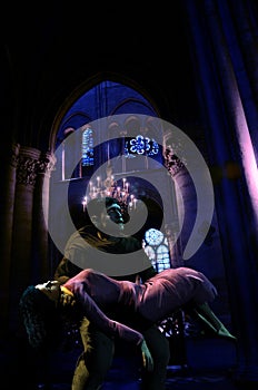 The hunchback of Notre-Dame