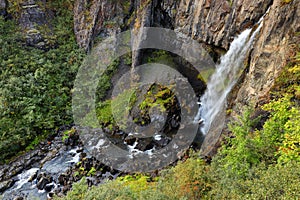 Hundafoss Waterfall in Skaftafell Natural Park