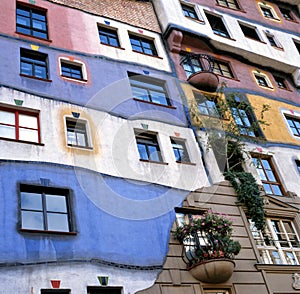Hundertwasser Haus in Vienna,Austria photo