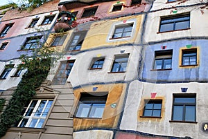 Hundertwasser house of Vienna