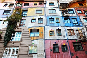 Hundertwasser House in Vienna photo